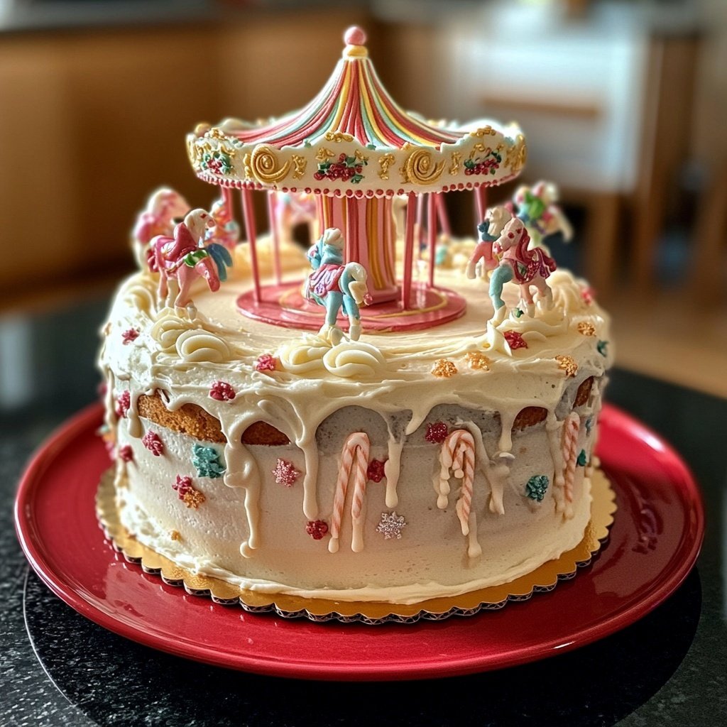 Karussell-Weihnachtstorte