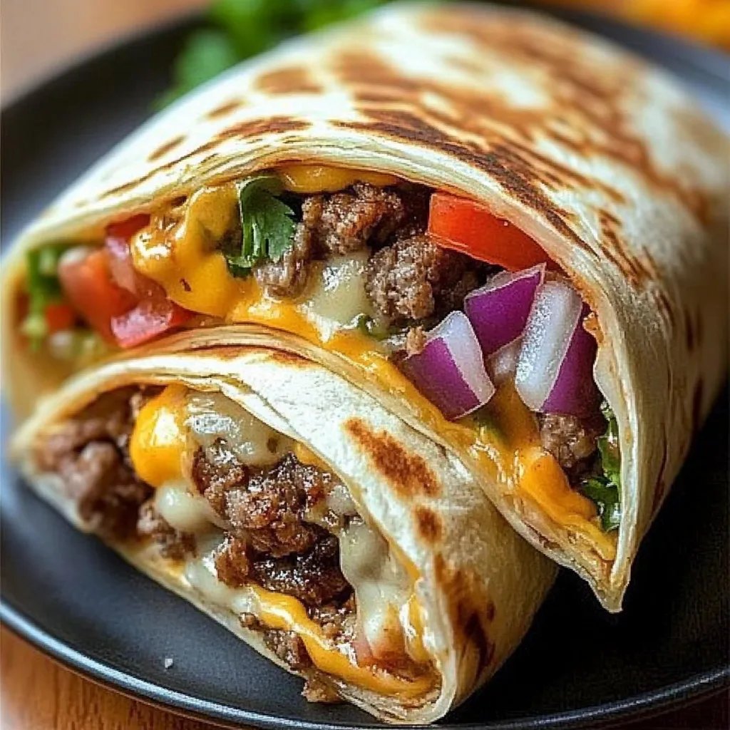 Cheeseburger-Wraps