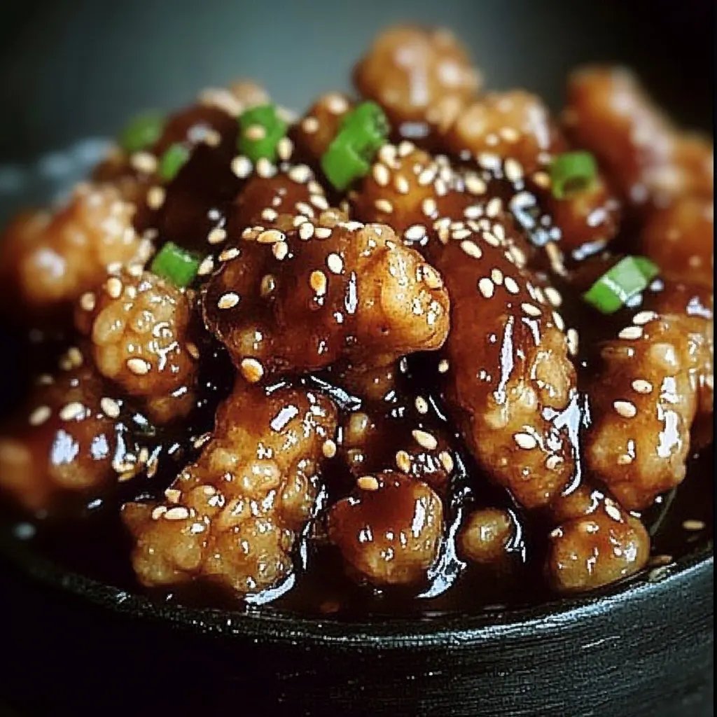 Aramellisiertes Sesam-Hähnchen