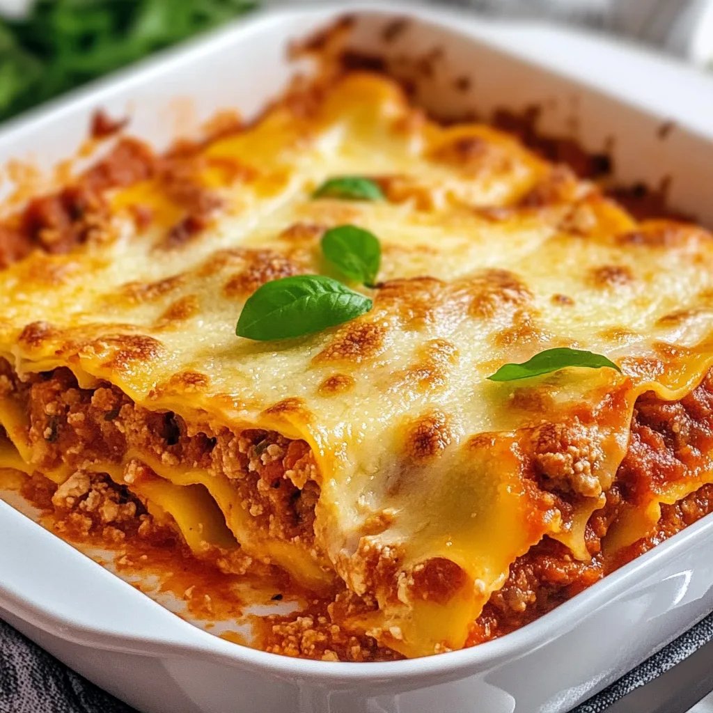 Klassische Lasagne Bolognese mit Bechamelsoße