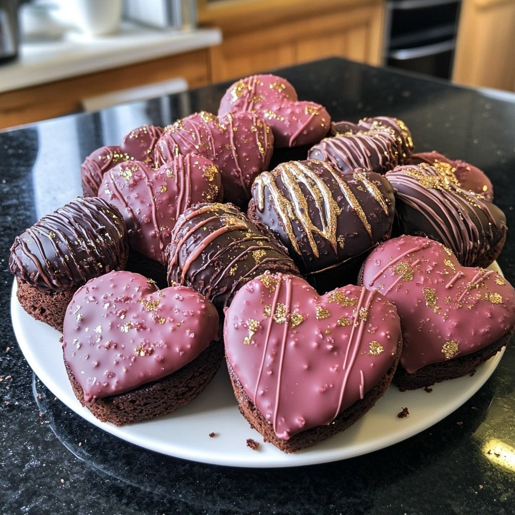 Valentinstag Desserts mit Schokolade