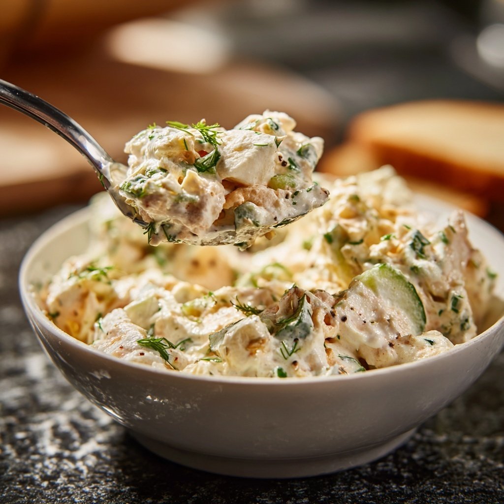 Schnell & Einfach 10-Minuten-Eiersalat mit Joghurt
