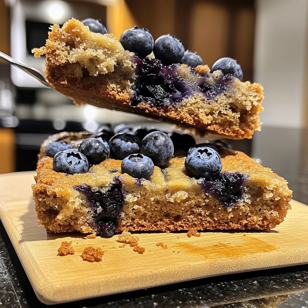 Bananenbrot mit Blaubeeren