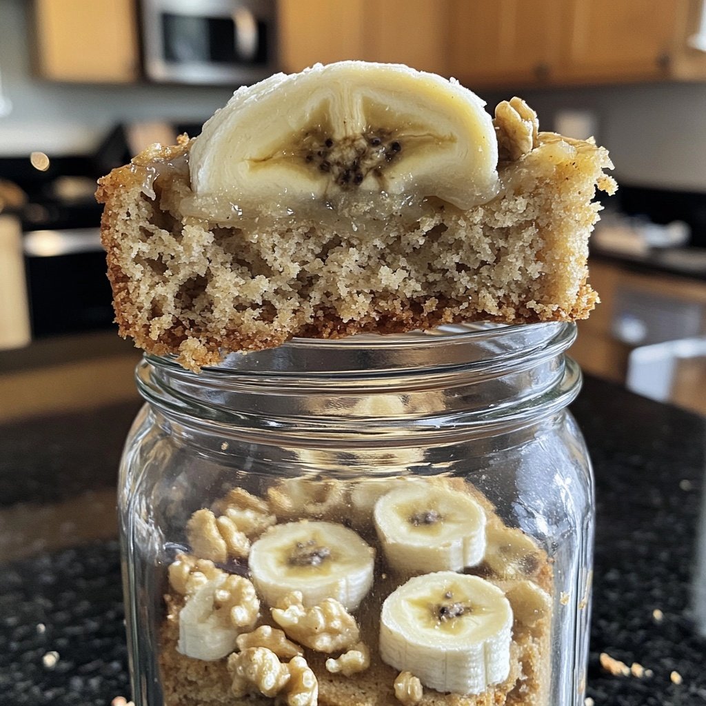 Bananenbrot im Glas