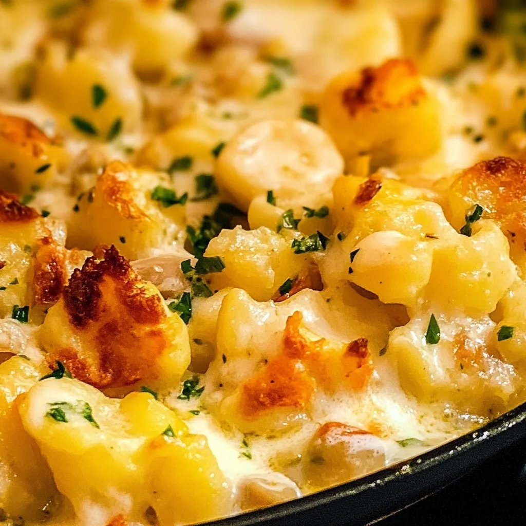 Einfacher Blumenkohlauflauf mit Kartoffeln