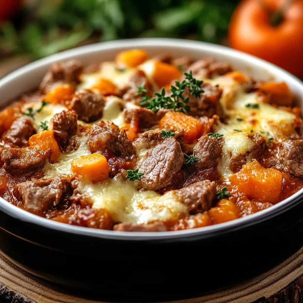 Kürbis-Hackfleisch-Auflauf