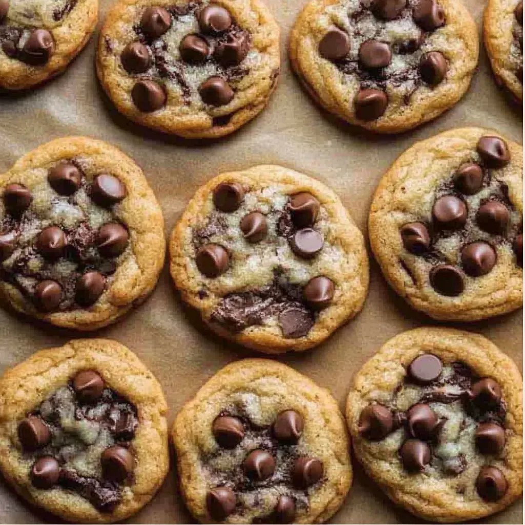 Weiche und zähe Schokoladenkekse