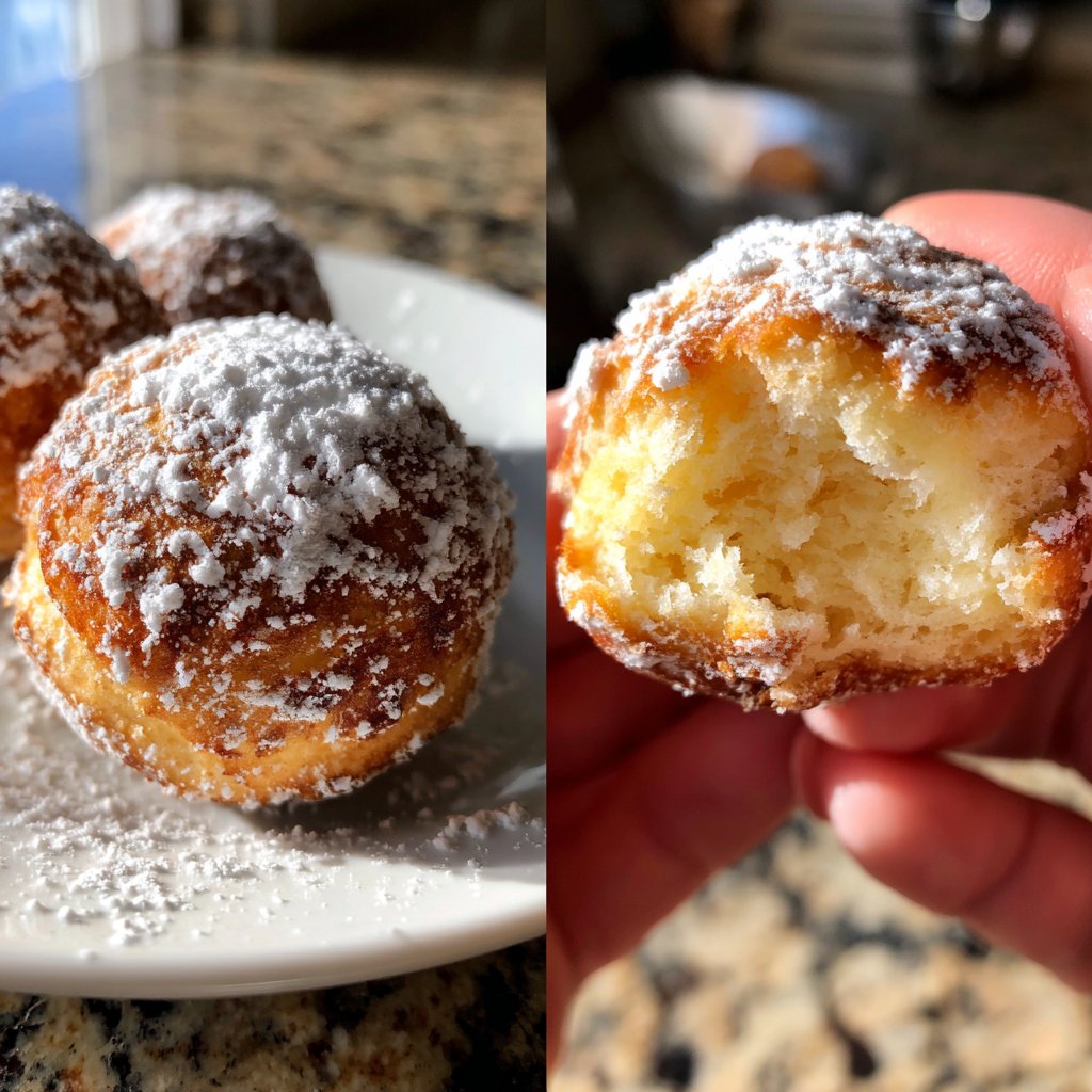 Quarkbällchen aus dem Backofen