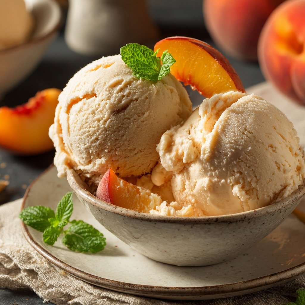 Eis Selber Machen Mit Pfirsich